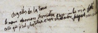 Signature et ajout d'antoine de Gallis
