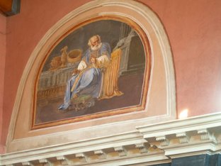 Dans l'église St-Martin de Chamoux : fresque - Photo JF.Dh.