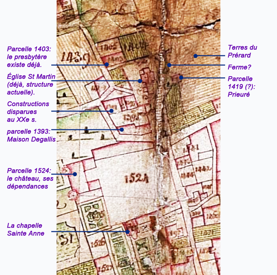 Observation de la Mappe Sarde de 1728-1732 - d'après Mappe Chamoux aux ADS