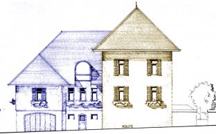 Projet 1991 pour l'agrandissement de la future Maire - Archives municipales