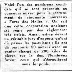 Texte article "Fort des Halles" 1952 - Fonds M.T. / CCA
