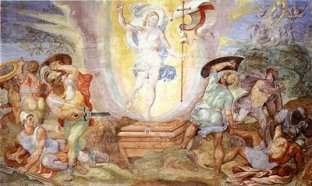 Hendrick van den Broeck (1519-1597) : La Résurrection du Christ Chapelle Sixtine