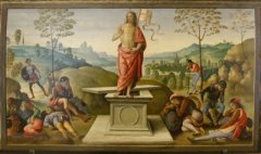 Perugino - La résurrection du Christ (v.1497)