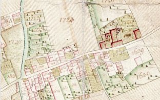 La maison de Livron (Mappe de Chamoux 1732 aux ADS)