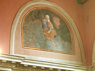 Dans l'église St-Martin de Chamoux : fresque - Photo JF.Dh.