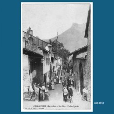 Chamoux, la Grand Rue vue des Hauts, vers 1912 - Fonds JB /CCA 
