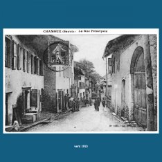 Chamoux, la Grand Rue vue des Hauts, vers 1913 - Fonds JB /CCA 