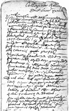 Notes pour le C.R. de la visite pastorale de 1609 - Archives Diocèse St-Jean de Maurienne