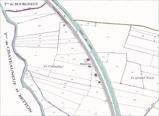 la briqueterie autrefois installée à Chamoux  - AD073 cadastre 1884