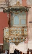 La chaire de l'église St-Martin de Chamoux - Photo AJF.Dh